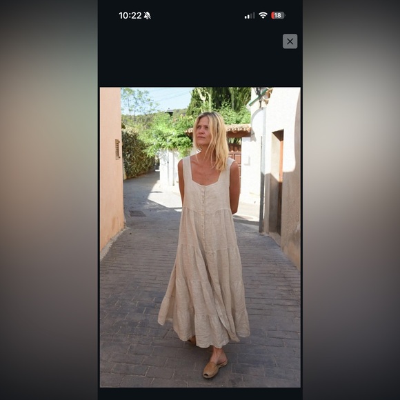 Beachwood Baby Linen Willow Maxi Dress - size Medium - Picture 1 of 2